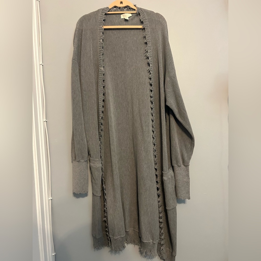 Forever 21, 3x, grey knee/shin length sweater